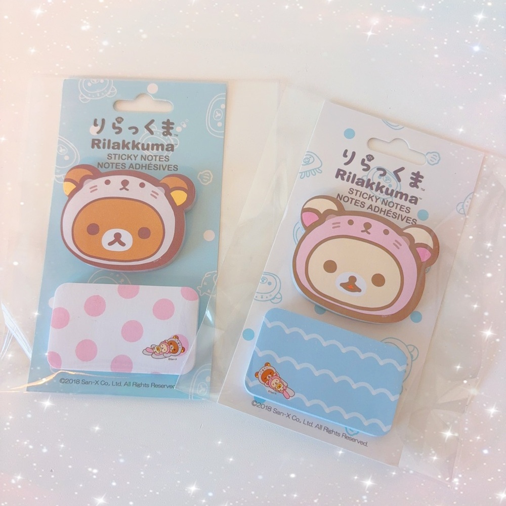 Pink- NWT-3for$10-cute kawaii Sanrio Rilakkuma sticky notes